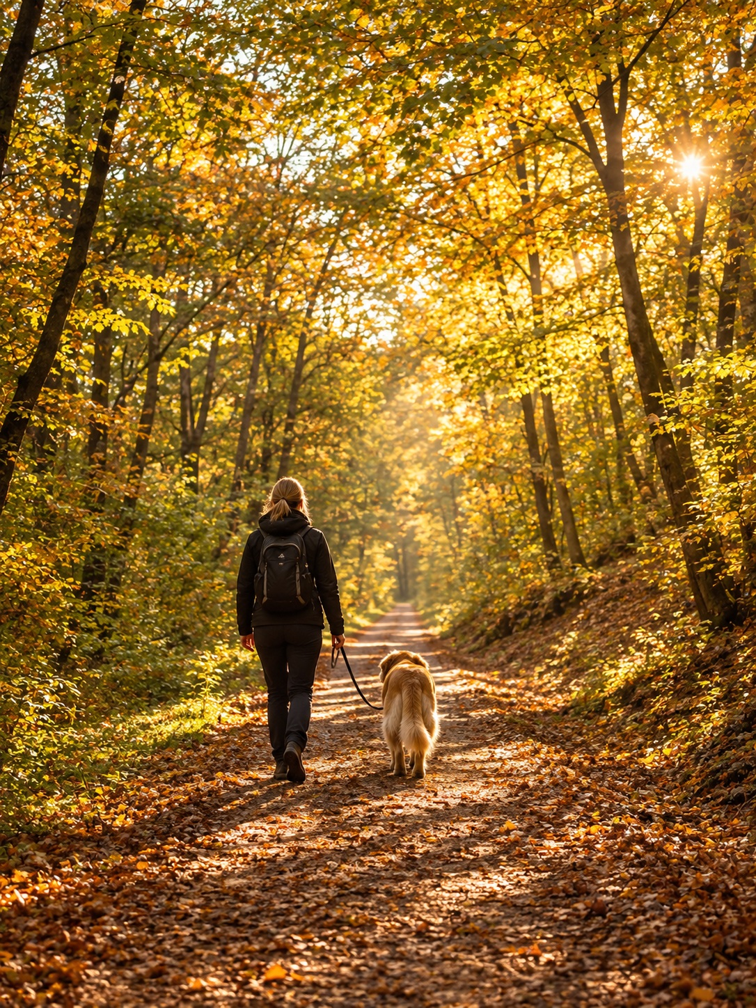 Herbst mit Hund in Hann. Münden: Laubwege, Nebel über der Weser – und abends der Kamin